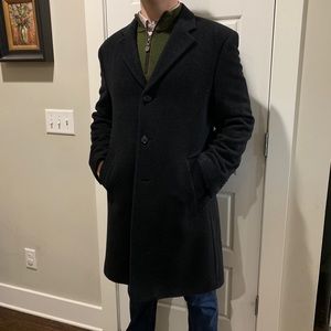 Men’s Perry Ellis Overcoat - 44R - Black